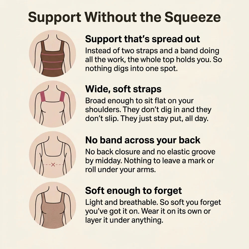 Willow Vests Built-In Bra Comfort Shaper Tank